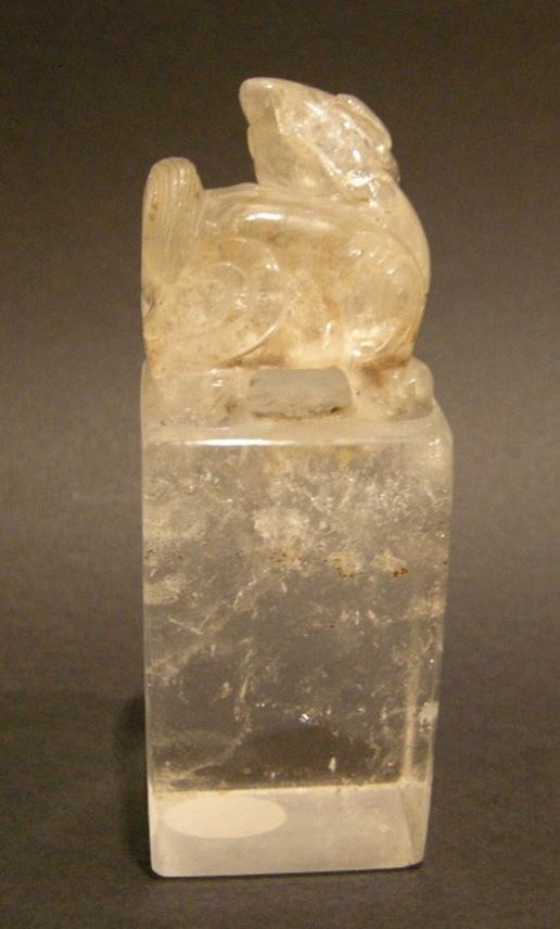 Rock Crystal seal with a kilin | MasterArt